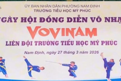 Ngày hội Vovinam trường Tiểu học Mỹ Phúc