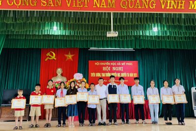 Chúc mừng thành tích của thầy – trò trường Tiểu học Mỹ Phúc